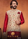 Outluk Vol 33 Festive Wear Wholesale Kurta Pajama With Jacket Mens Collection